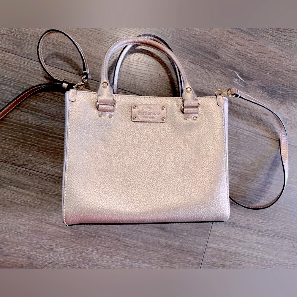 Kate Spade Rose Gold Mesh Handbag - Picture 4 of 15